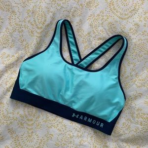Blue Under Armour Sports Bra